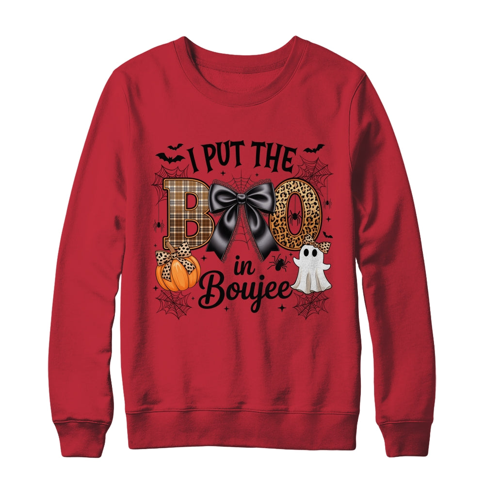 I Put The Boo In Boujee Coquette Halloween Spooky Season Shirt & Sweatshirt | siriusteestore
