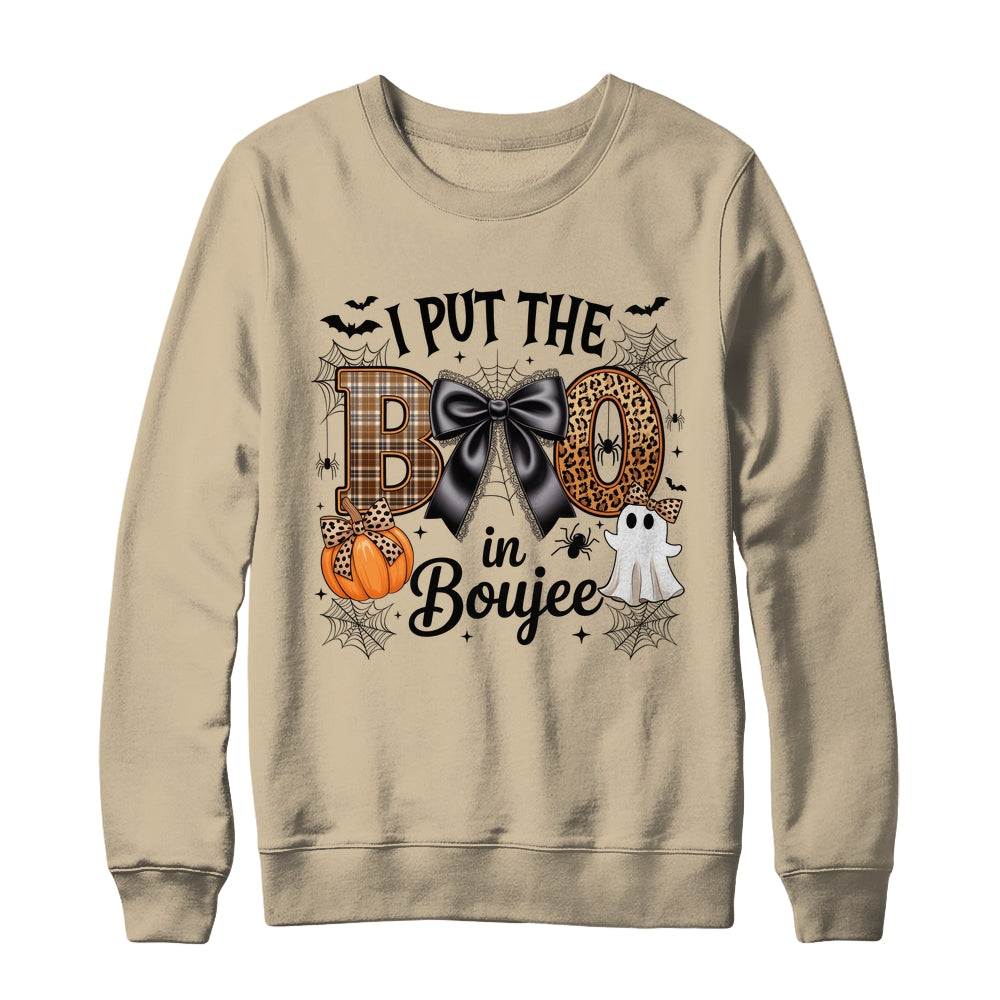 I Put The Boo In Boujee Coquette Halloween Spooky Season Shirt & Sweatshirt | siriusteestore