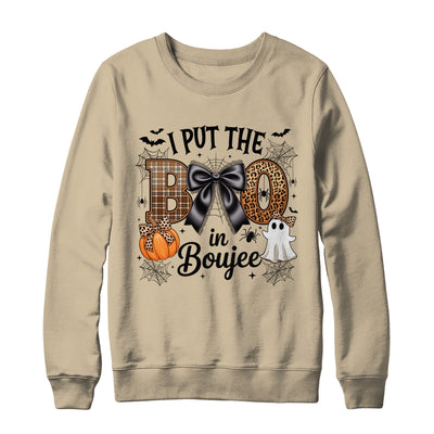 I Put The Boo In Boujee Coquette Halloween Spooky Season Shirt & Sweatshirt | siriusteestore