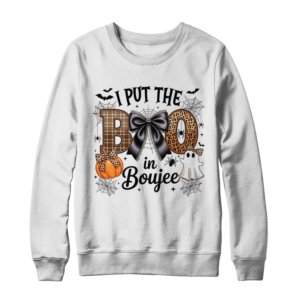 I Put The Boo In Boujee Coquette Halloween Spooky Season Shirt & Sweatshirt | siriusteestore