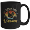I Raise Tiny Dinosaurs Vintage Retro 70s Chicken Retro Mug | siriusteestore