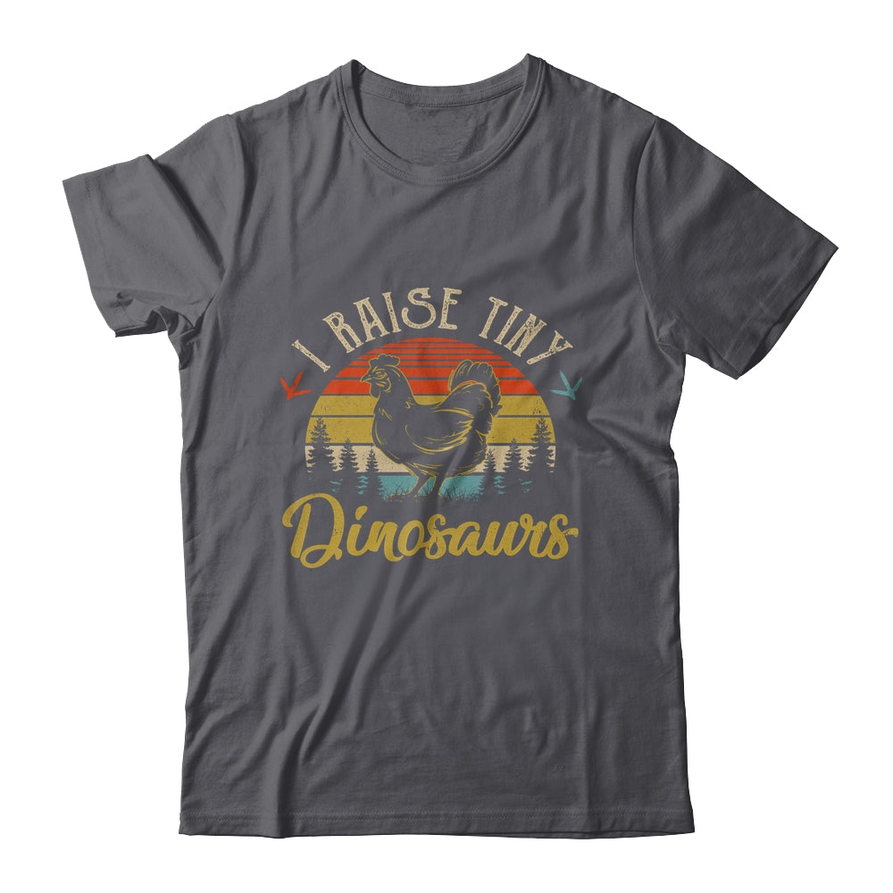 I Raise Tiny Dinosaurs Vintage Retro 70s Chicken Retro Shirt & Tank Top | siriusteestore