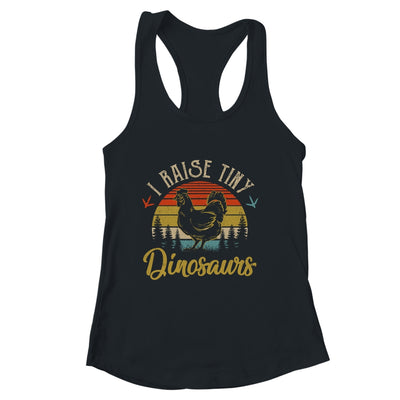 I Raise Tiny Dinosaurs Vintage Retro 70s Chicken Retro Shirt & Tank Top | siriusteestore