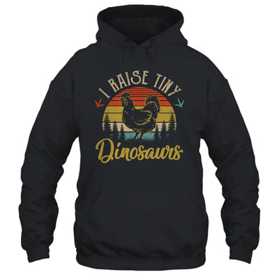 I Raise Tiny Dinosaurs Vintage Retro 70s Chicken Retro Shirt & Tank Top | siriusteestore