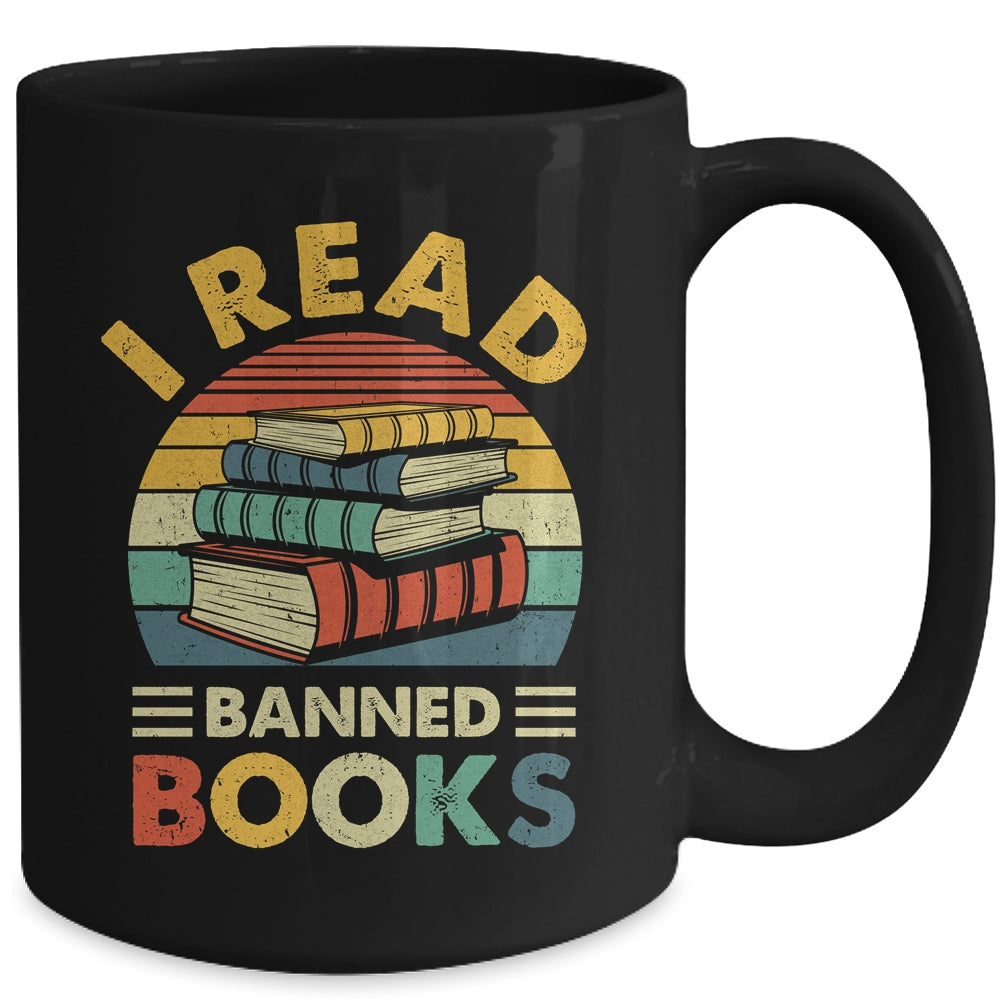 I Read Banned Books Week Librarian Freedom Reader Nerd Men Mug | siriusteestore