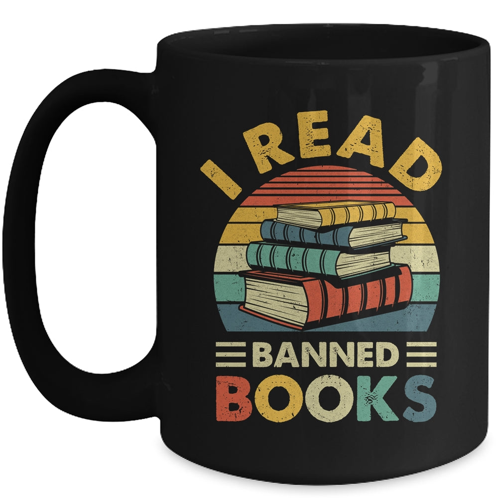 I Read Banned Books Week Librarian Freedom Reader Nerd Men Mug | siriusteestore