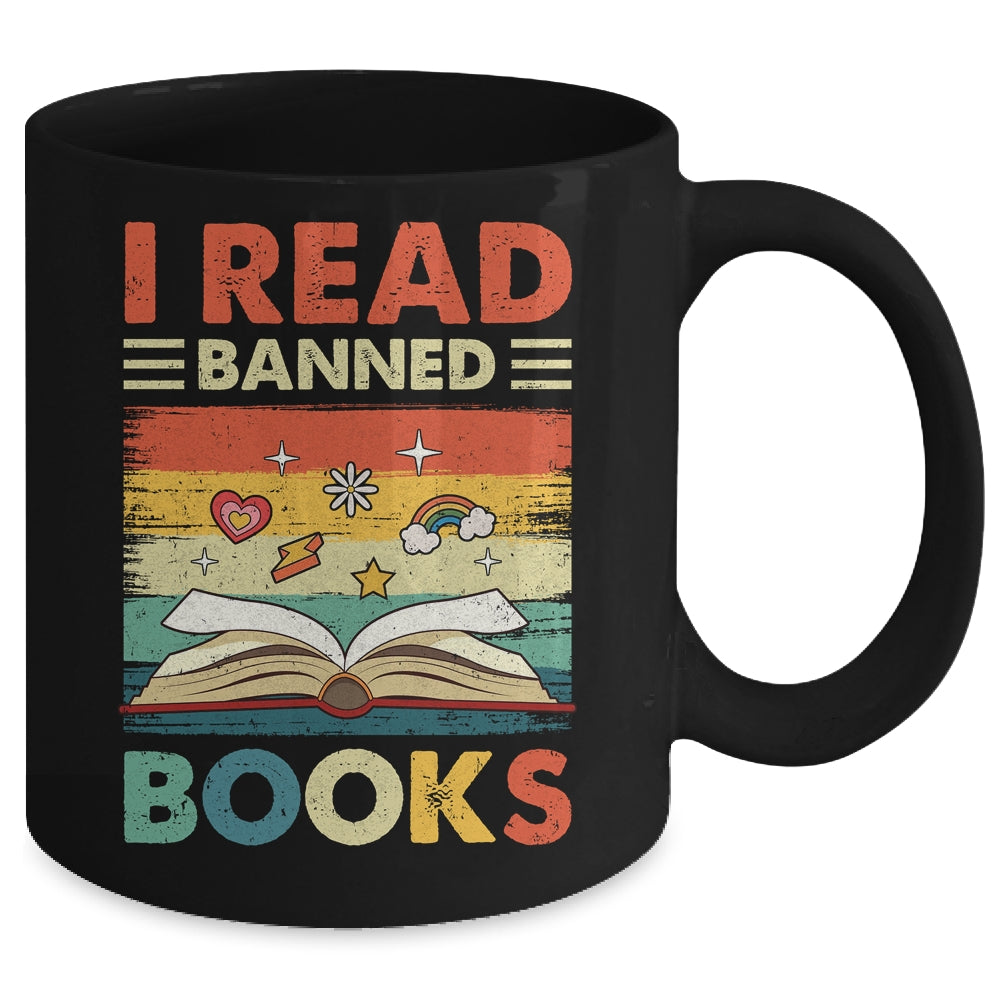I Read Banned Books Week Librarian Freedom Reader Nerd Mug | siriusteestore