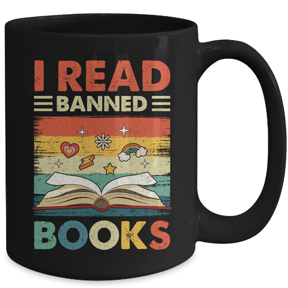 I Read Banned Books Week Librarian Freedom Reader Nerd Mug | siriusteestore
