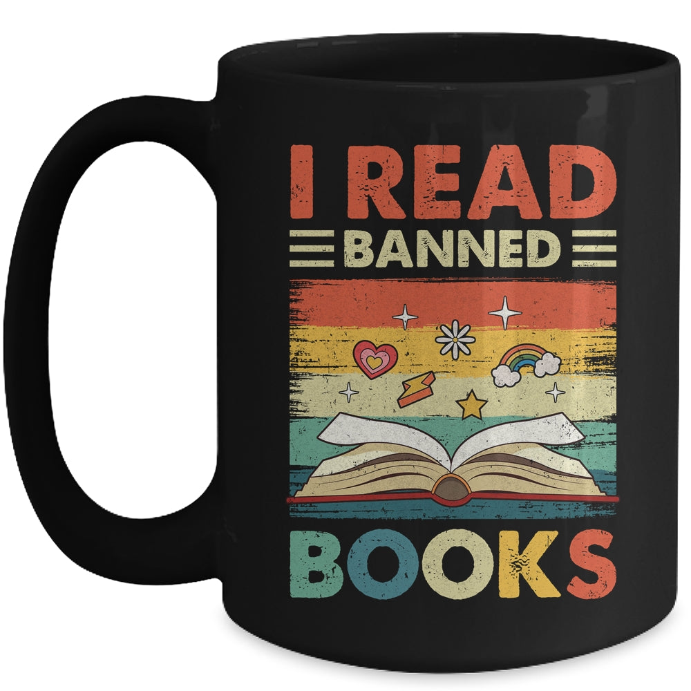 I Read Banned Books Week Librarian Freedom Reader Nerd Mug | siriusteestore