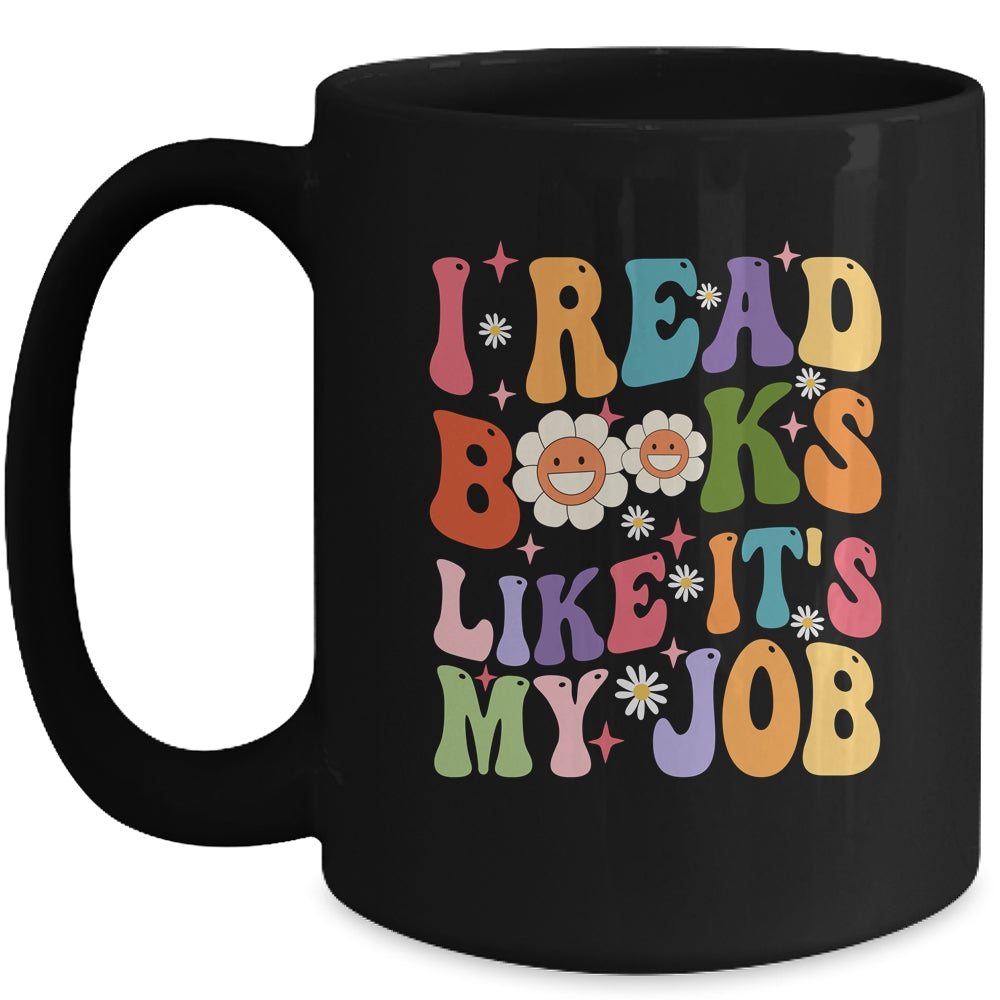 I Read Books Like It's My Job School Librarian Books Lover Mug | siriusteestore