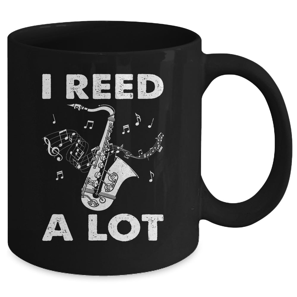 I Reed A Lot Funny Saxophone Player Design For Men Women Mug | siriusteestore