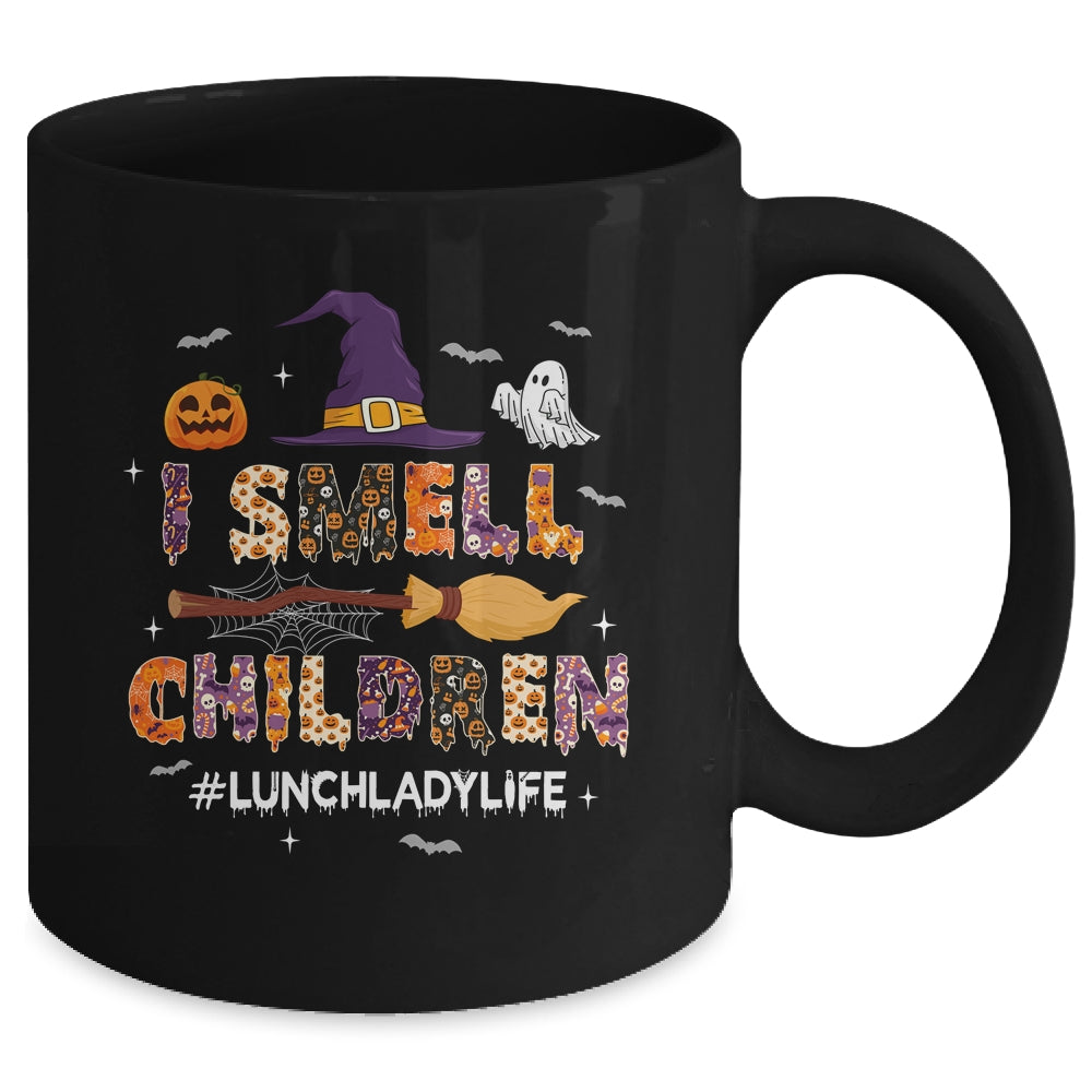 I Smell Children Lunch Lady Life Halloween For Lunch Lady Mug | siriusteestore