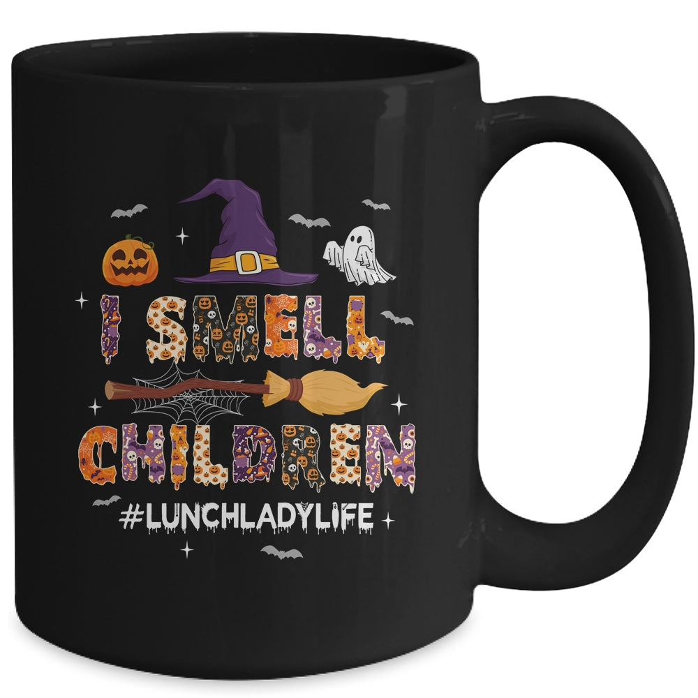 I Smell Children Lunch Lady Life Halloween For Lunch Lady Mug | siriusteestore
