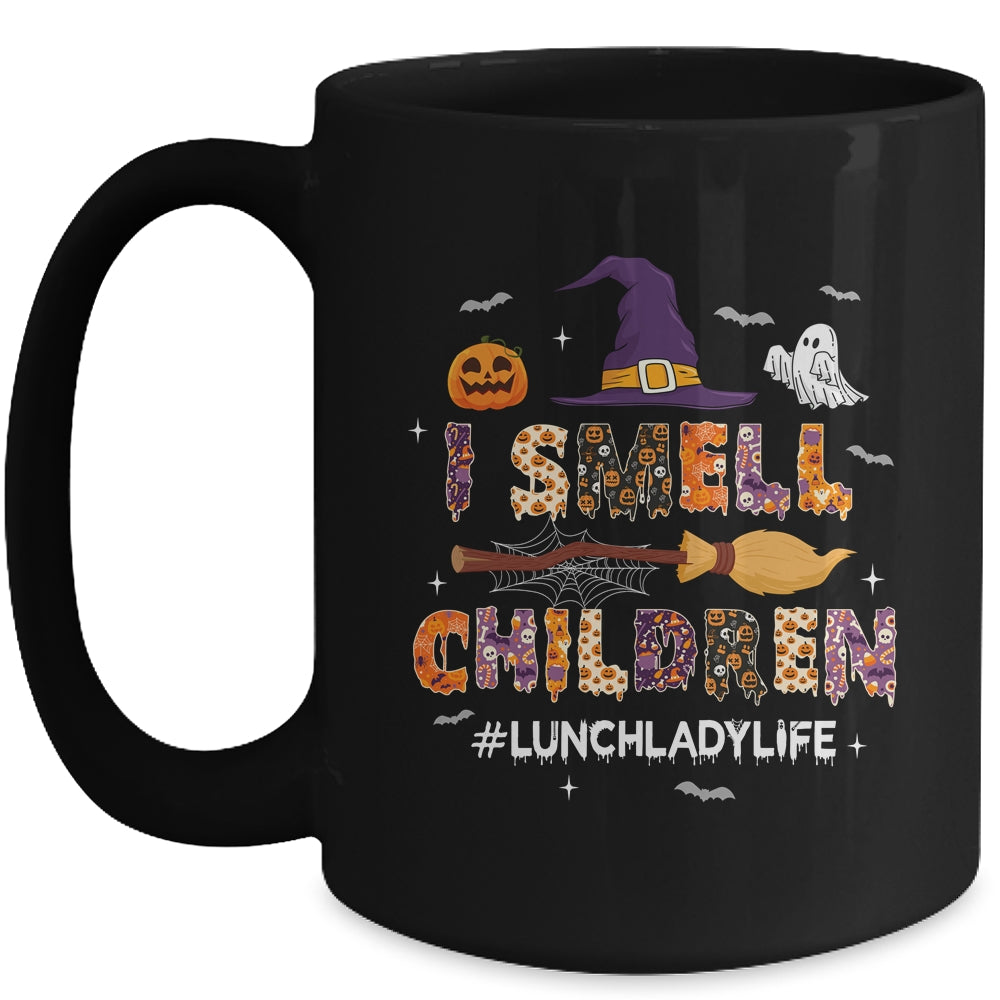 I Smell Children Lunch Lady Life Halloween For Lunch Lady Mug | siriusteestore