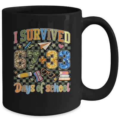 I Survived 100 Days Of School Funny Camo 67 Days Of School Mug | siriusteestore