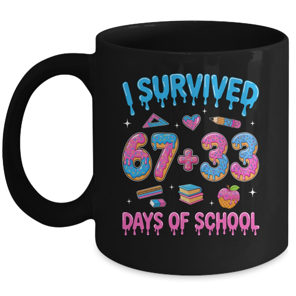 I Survived 100 Days Of School I Survived 67 Days 6 7 Meme Mug | siriusteestore