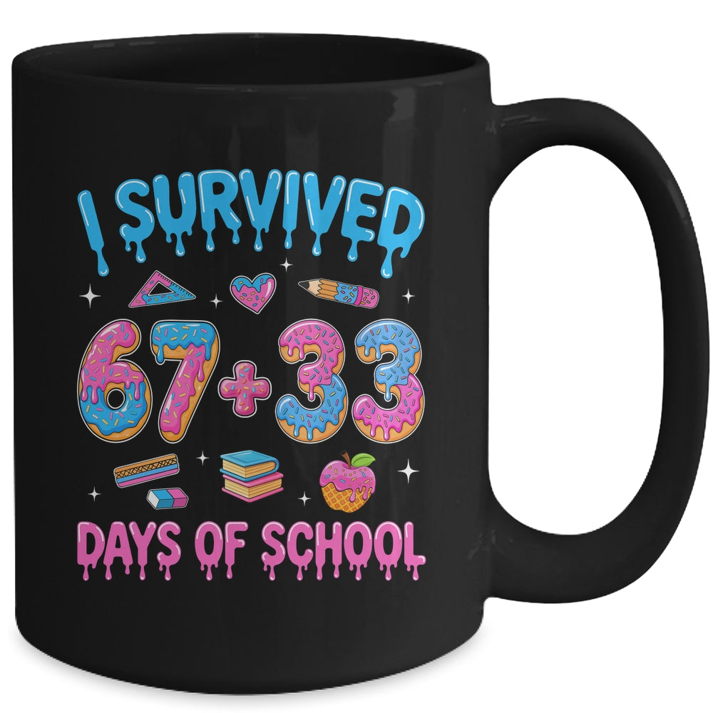 I Survived 100 Days Of School I Survived 67 Days 6 7 Meme Mug | siriusteestore