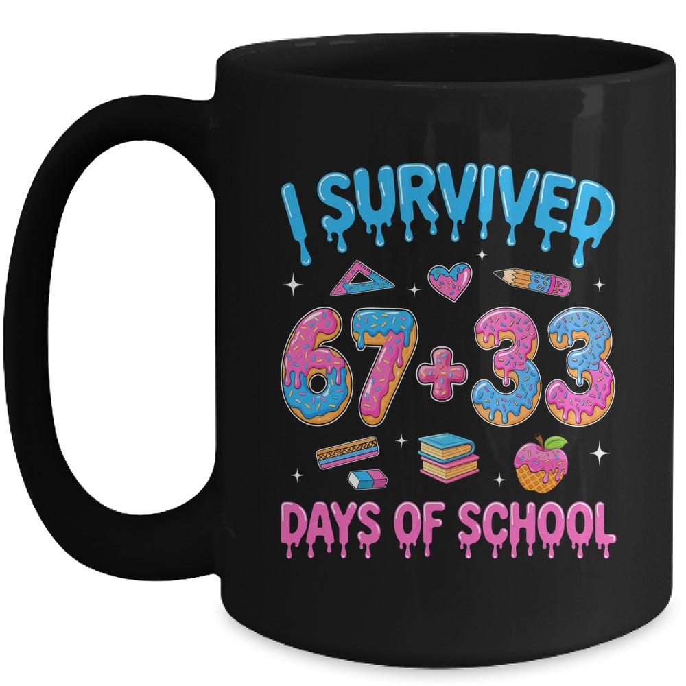 I Survived 100 Days Of School I Survived 67 Days 6 7 Meme Mug | siriusteestore