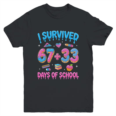 I Survived 100 Days Of School I Survived 67 Days 6 7 Meme Youth Shirt | siriusteestore