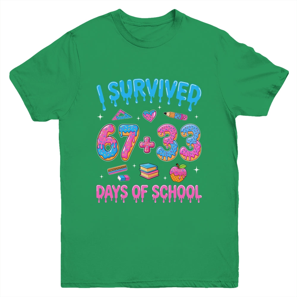 I Survived 100 Days Of School I Survived 67 Days 6 7 Meme Youth Shirt | siriusteestore