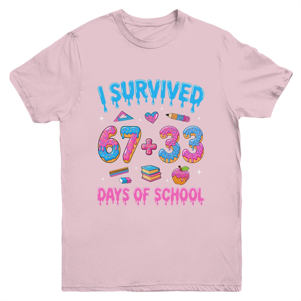 I Survived 100 Days Of School I Survived 67 Days 6 7 Meme Youth Shirt | siriusteestore