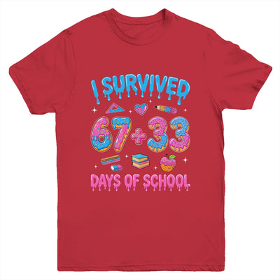 I Survived 100 Days Of School I Survived 67 Days 6 7 Meme Youth Shirt | siriusteestore