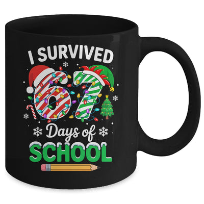 I Survived 67 Days Of School Christmas Teachers Students Mug | siriusteestore