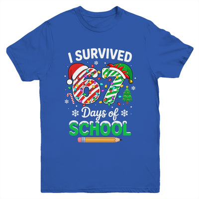 I Survived 67 Days Of School Christmas Teachers Students Youth Shirt | siriusteestore