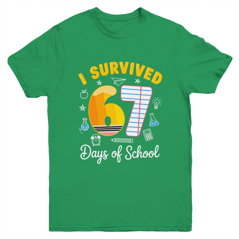 I Survived 67 Days Of School Funny Meme Teacher Student Youth Shirt | siriusteestore