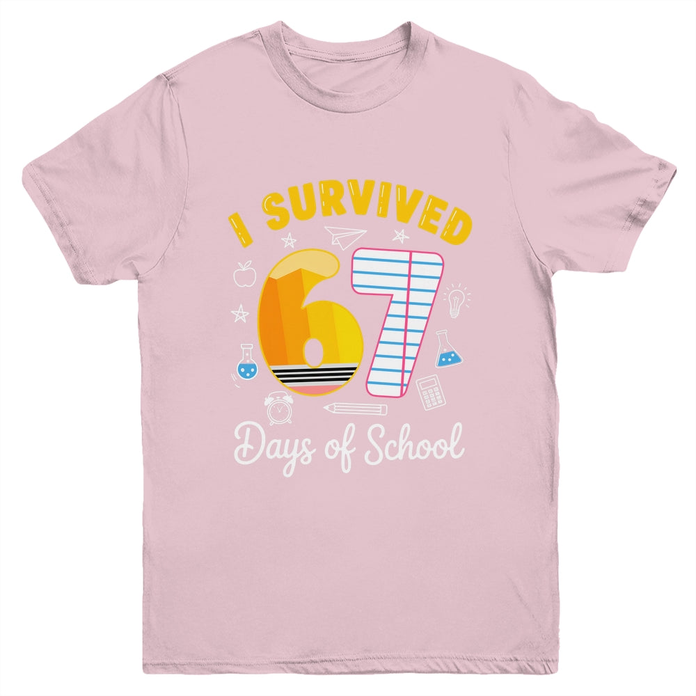 I Survived 67 Days Of School Funny Meme Teacher Student Youth Shirt | siriusteestore