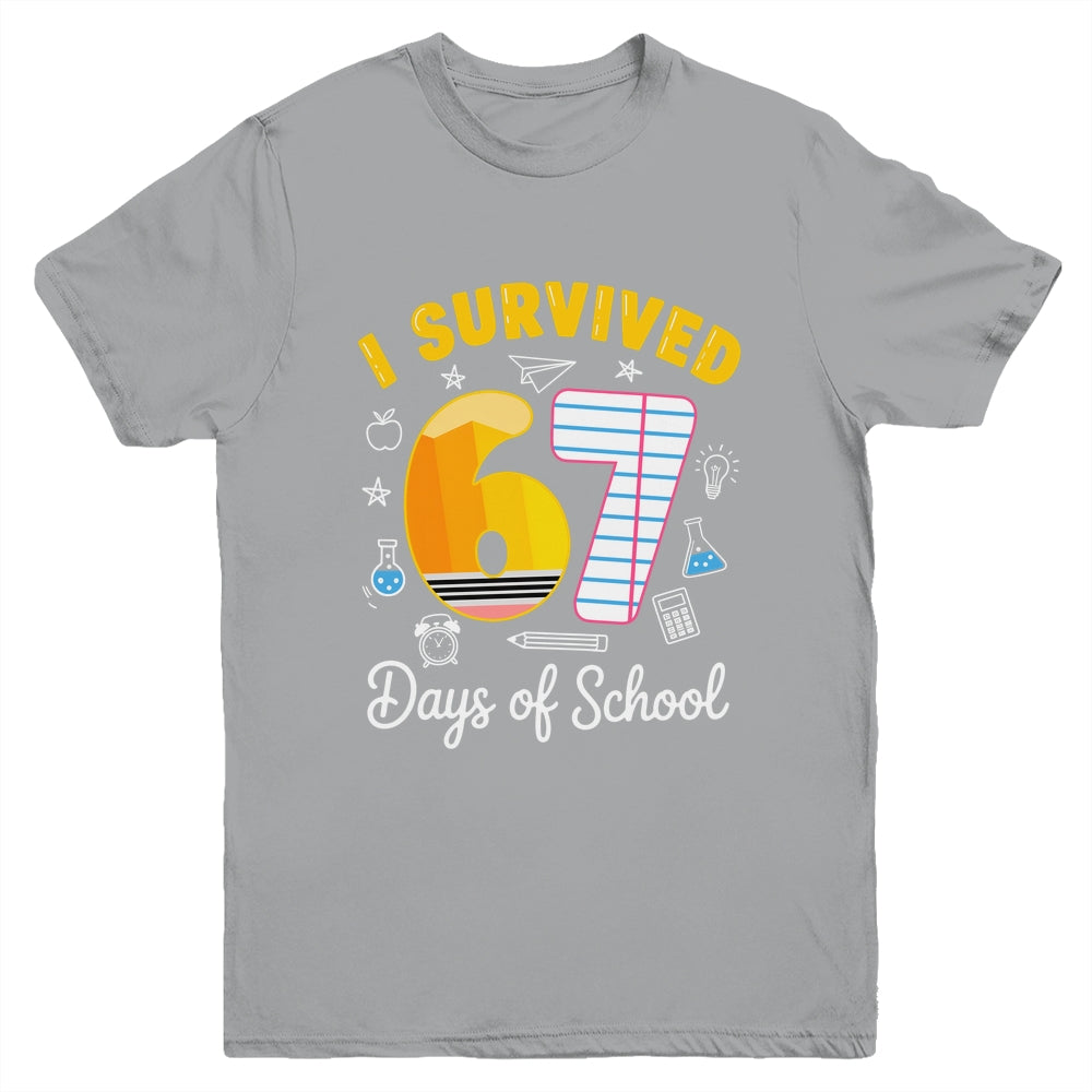 I Survived 67 Days Of School Funny Meme Teacher Student Youth Shirt | siriusteestore