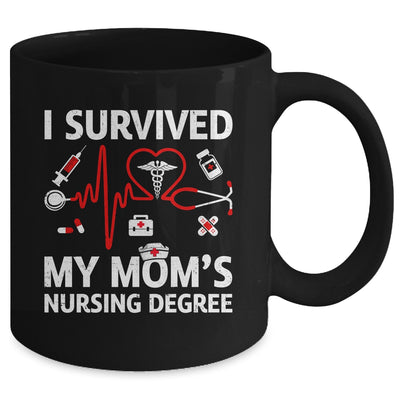I Survived My Mom's Nursing Degree Proud Son Daughter Nurse Mug | siriusteestore