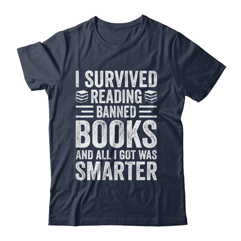 I Survived Reading Banned Books Funny Book Lover Shirt & Tank Top | siriusteestore