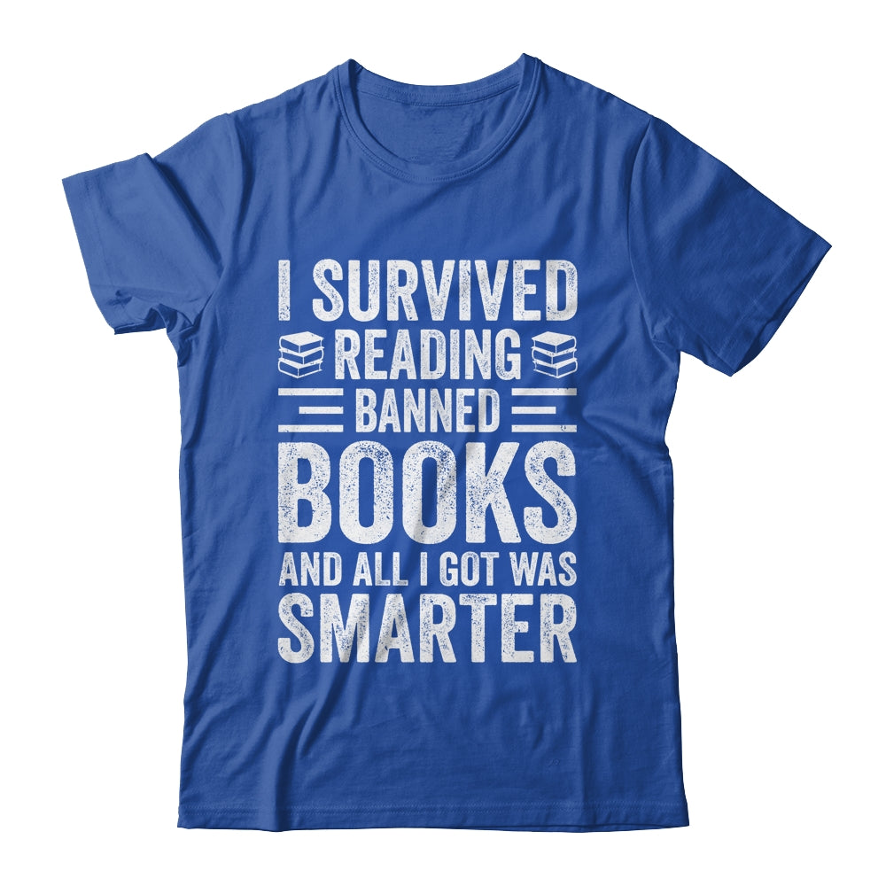 I Survived Reading Banned Books Funny Book Lover Shirt & Tank Top | siriusteestore