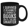 I Survived Reading Banned Books Funny Book Lover Mug | siriusteestore