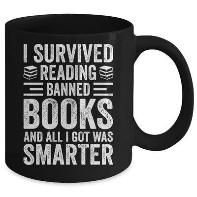 I Survived Reading Banned Books Funny Book Lover Mug | siriusteestore