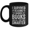 I Survived Reading Banned Books Funny Book Lover Mug | siriusteestore