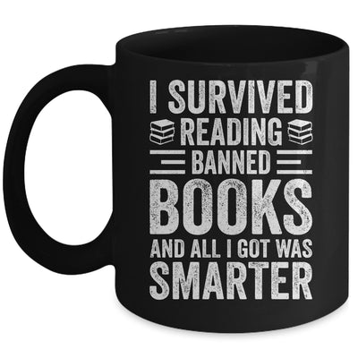 I Survived Reading Banned Books Funny Book Lover Mug | siriusteestore