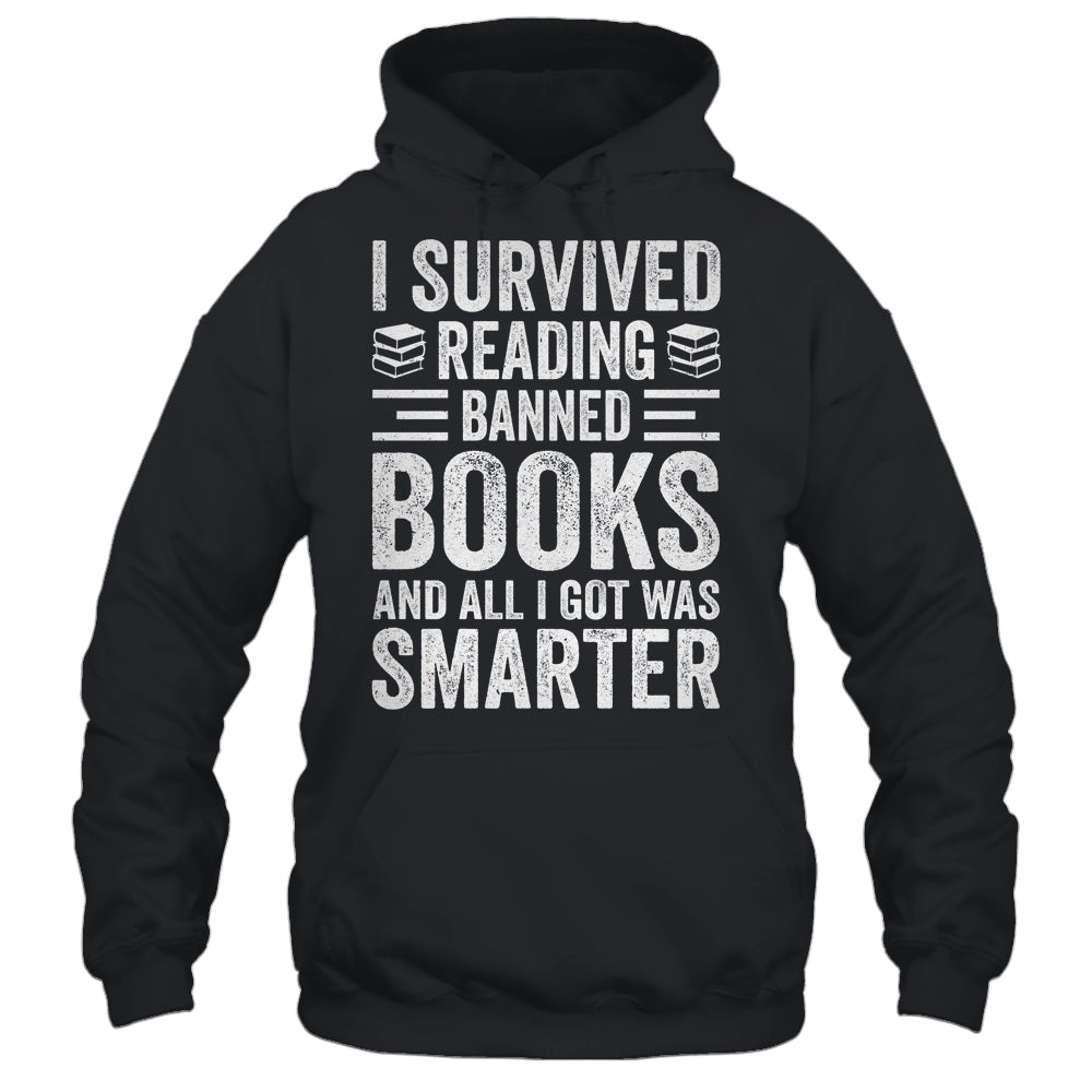 I Survived Reading Banned Books Funny Book Lover Shirt & Tank Top | siriusteestore