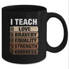 I Teach Black History Month Melanin Afro African Teachers Mug | siriusteestore