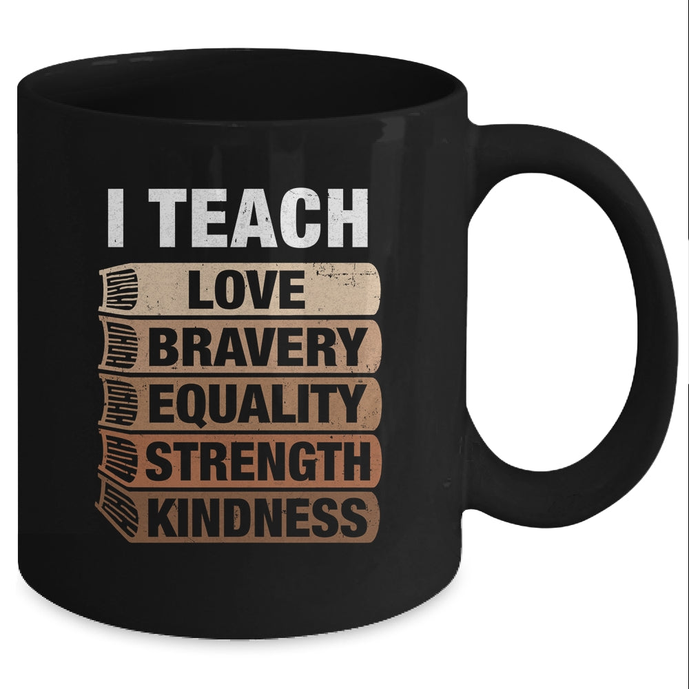 I Teach Black History Month Melanin Afro African Teachers Mug | siriusteestore