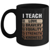 I Teach Black History Month Melanin Afro African Teachers Mug | siriusteestore