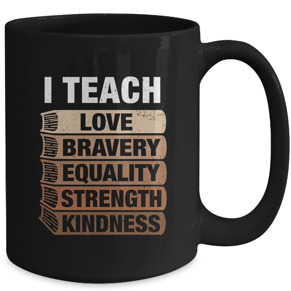 I Teach Black History Month Melanin Afro African Teachers Mug | siriusteestore