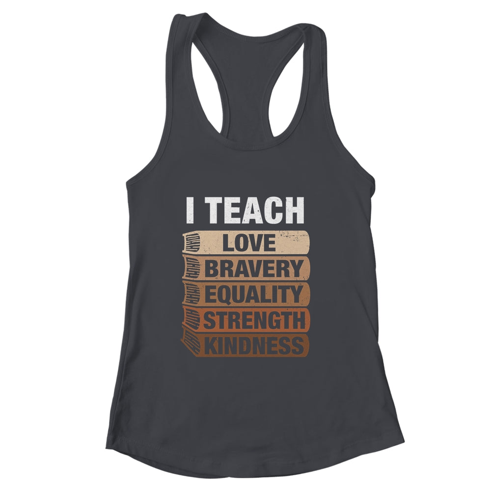 I Teach Black History Month Melanin Afro African Teachers Shirt & Tank Top | siriusteestore