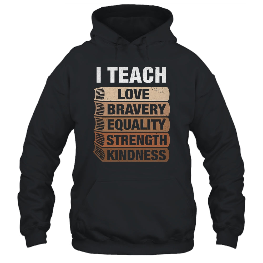 I Teach Black History Month Melanin Afro African Teachers Shirt & Tank Top | siriusteestore