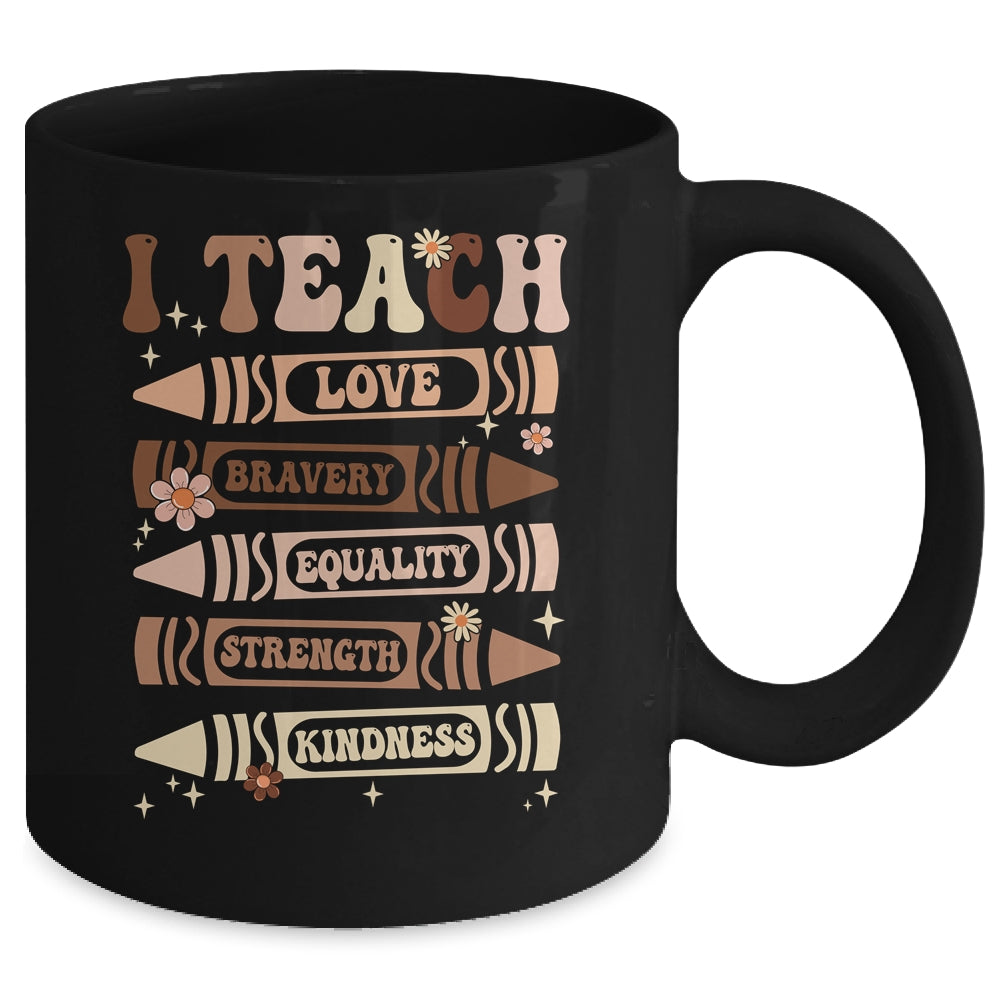 I Teach Black History Teacher Celebrate Black History Month Mug | siriusteestore