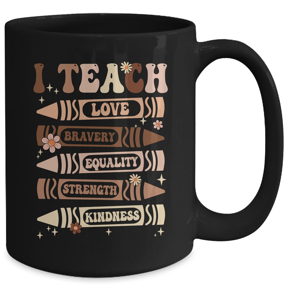 I Teach Black History Teacher Celebrate Black History Month Mug | siriusteestore