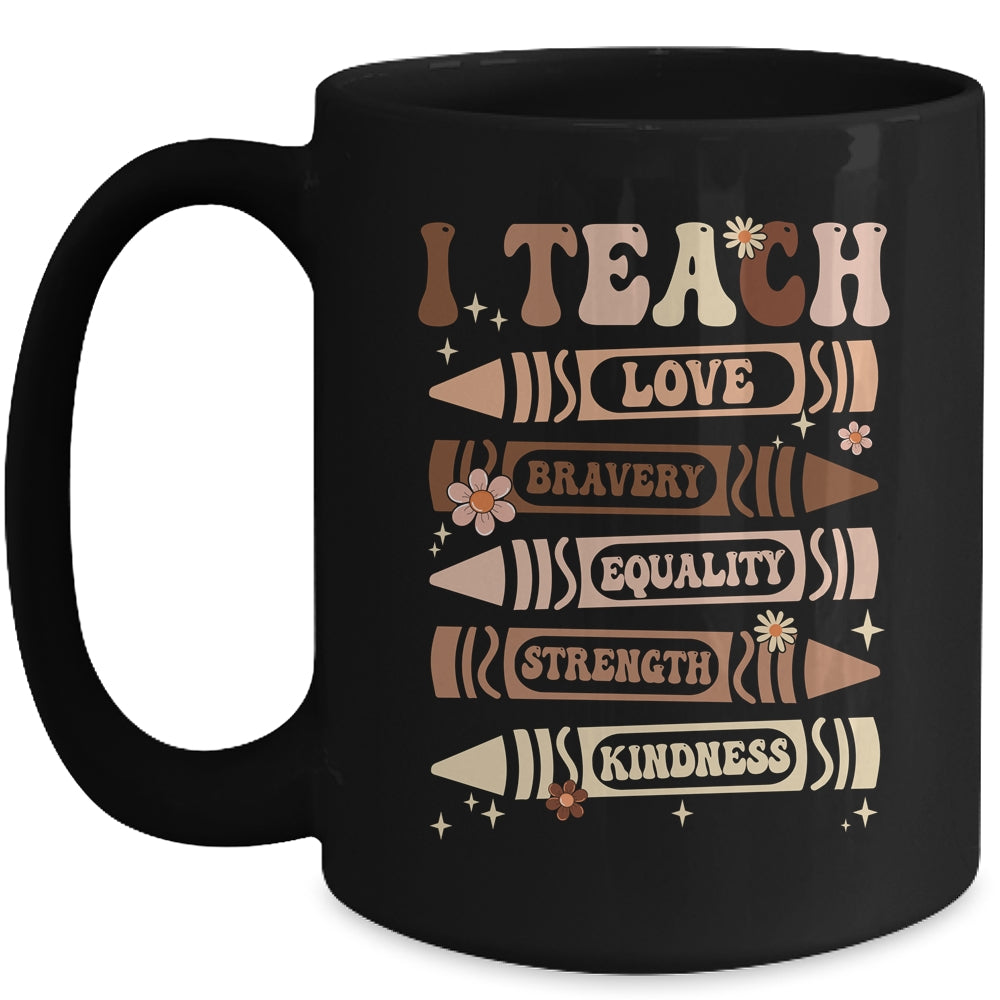 I Teach Black History Teacher Celebrate Black History Month Mug | siriusteestore