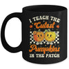 I Teach The Cutest Pumpkins In The Patch Teacher Fall Groovy Mug | siriusteestore