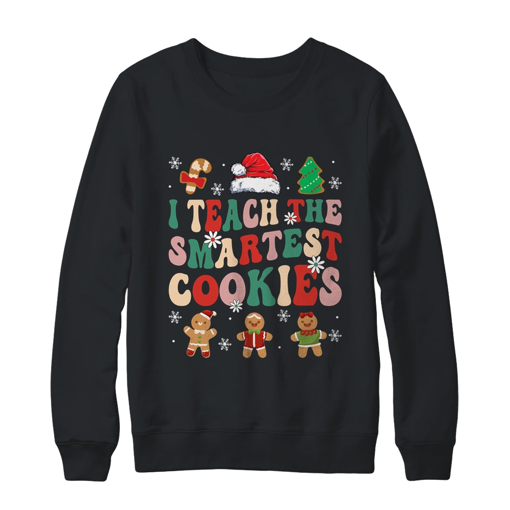 I Teach The Smartest Cookies Christmas Xmas Teacher Groovy Shirt & Sweatshirt | siriusteestore
